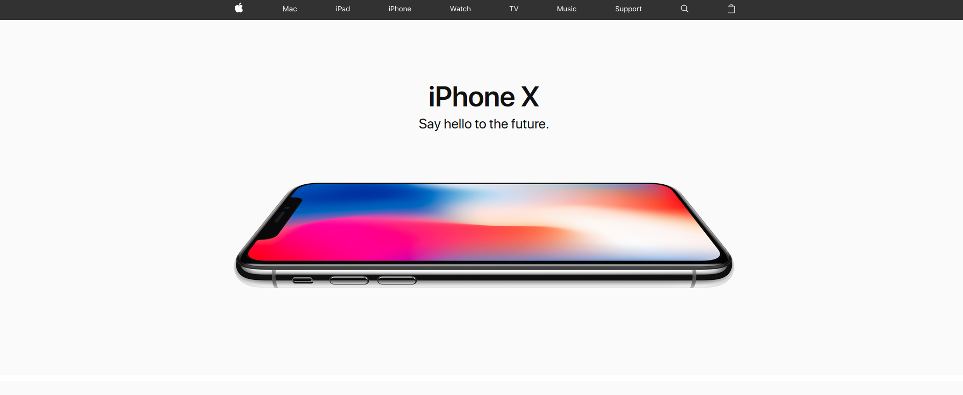 Iphone - puste przestrzenie, trendy w UX design