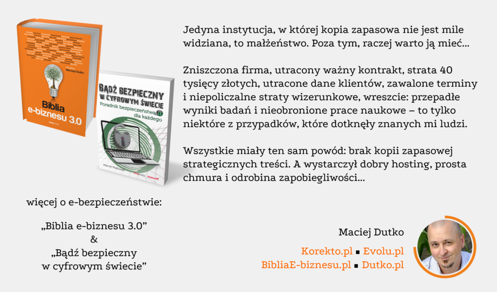 Opinia eksperta e-biznesu Macieja Dutko