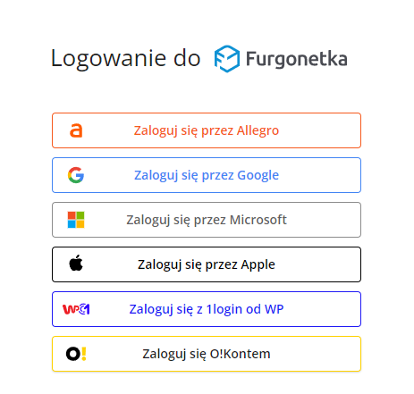 furgonetka one click login