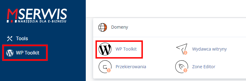wp toolkit w mserwis