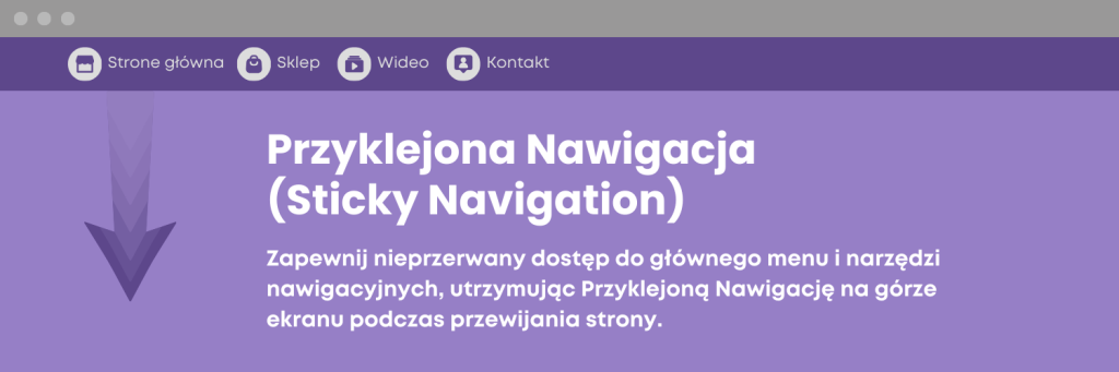 przyklejona nawigacja w generatepress premium