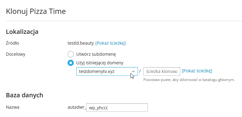 Przenoszenie zmian na domenę produkcyjną