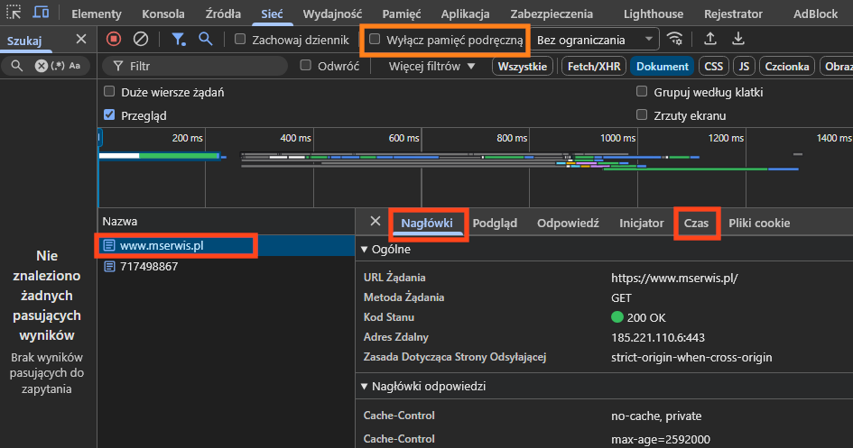 devtools i metodologia testow