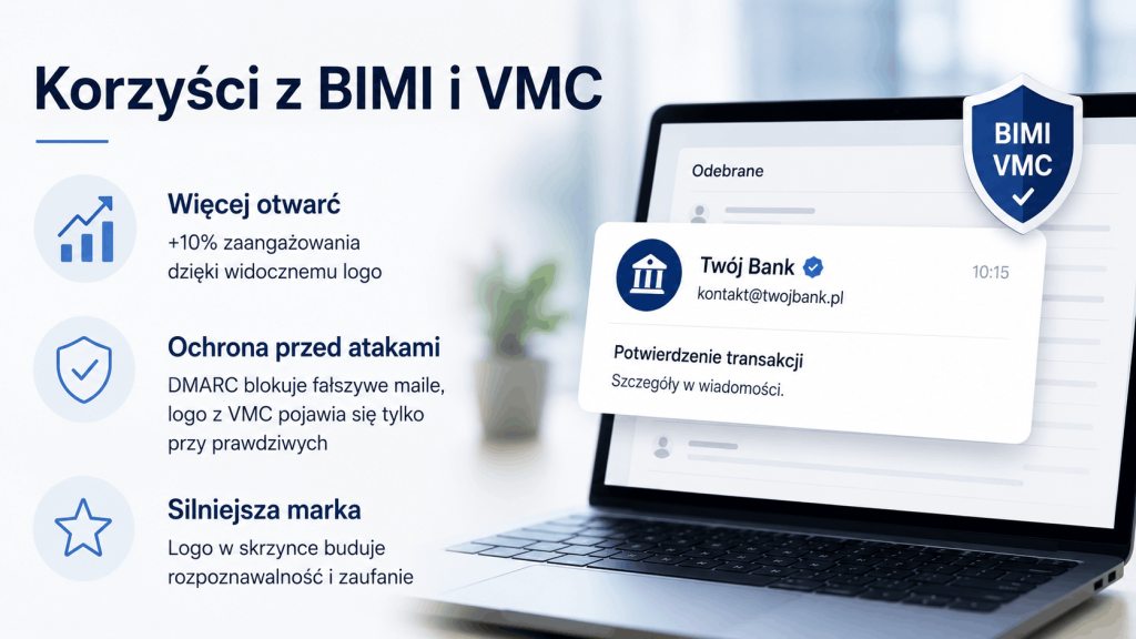 Korzyści płynące z wdrożenia BIMI i certyfikatu VMC