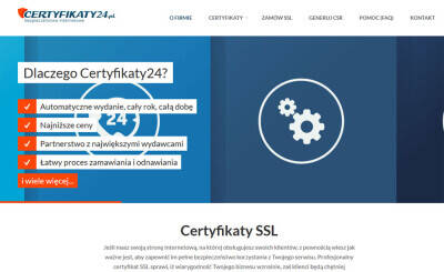 certyfikaty24.pl portfolio