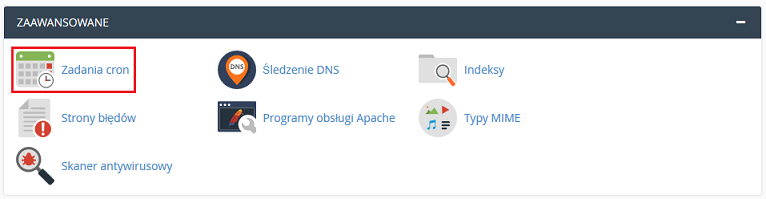 Pomoc - konfiguracja cron w cPanel
