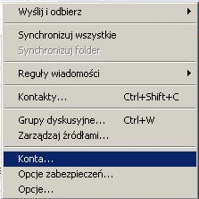 Konta e-mail w Outlooku