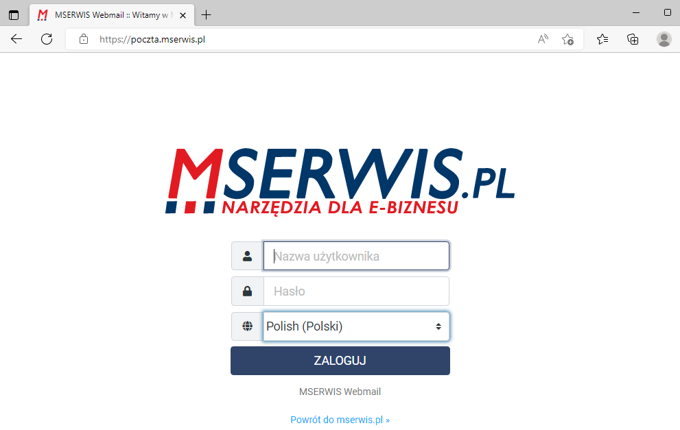 logowanie do mserwis
