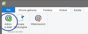 windows mail nowe konto