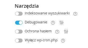WordPress Management debugowanie