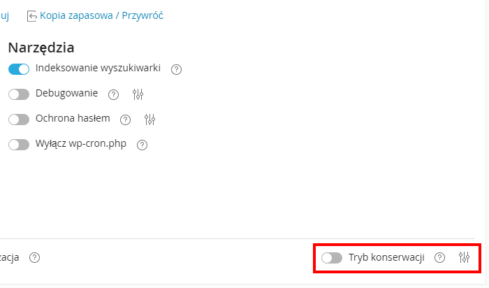 WordPress Management tryb konwersji