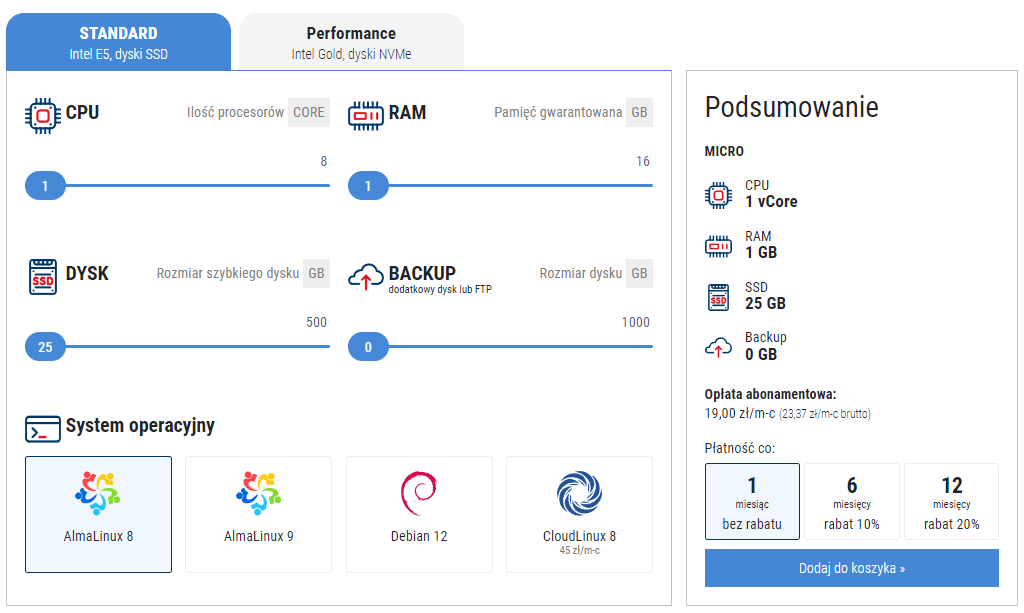 konfiguracja vps