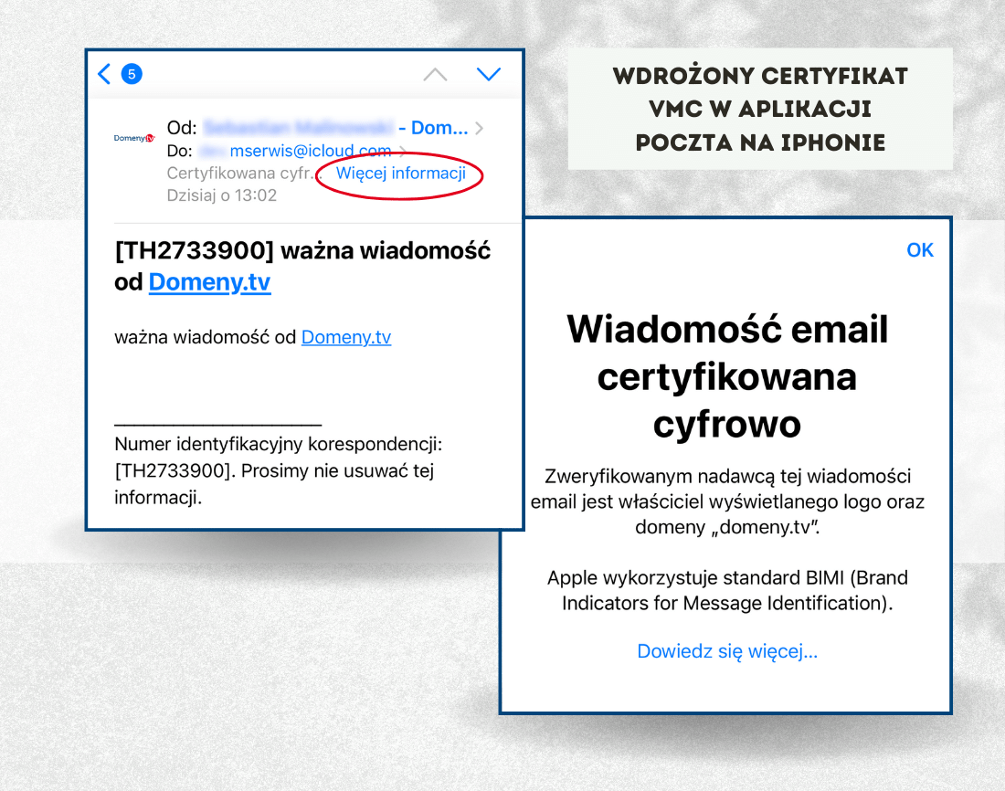 wdrozony certyfikat vmc na iphonie